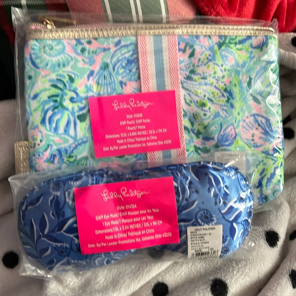 Lilly POUCH and eye mask bundle